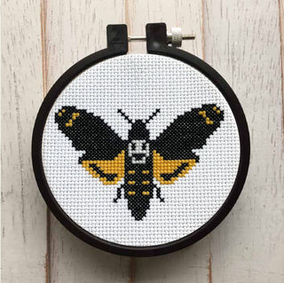 Spot Colors Moth Cross Stitch Kit