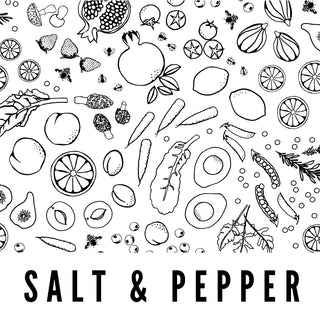 Splash Fabrics 100% Uncoated Fabric: Salt & Pepper