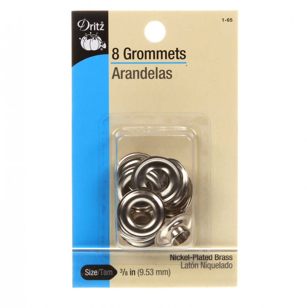 Dritz Grommet Nickel Plated Brass 3/8in 8 ct – Esthersfabrics