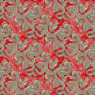 Paintbrush Studios Canvas Dragons in Red