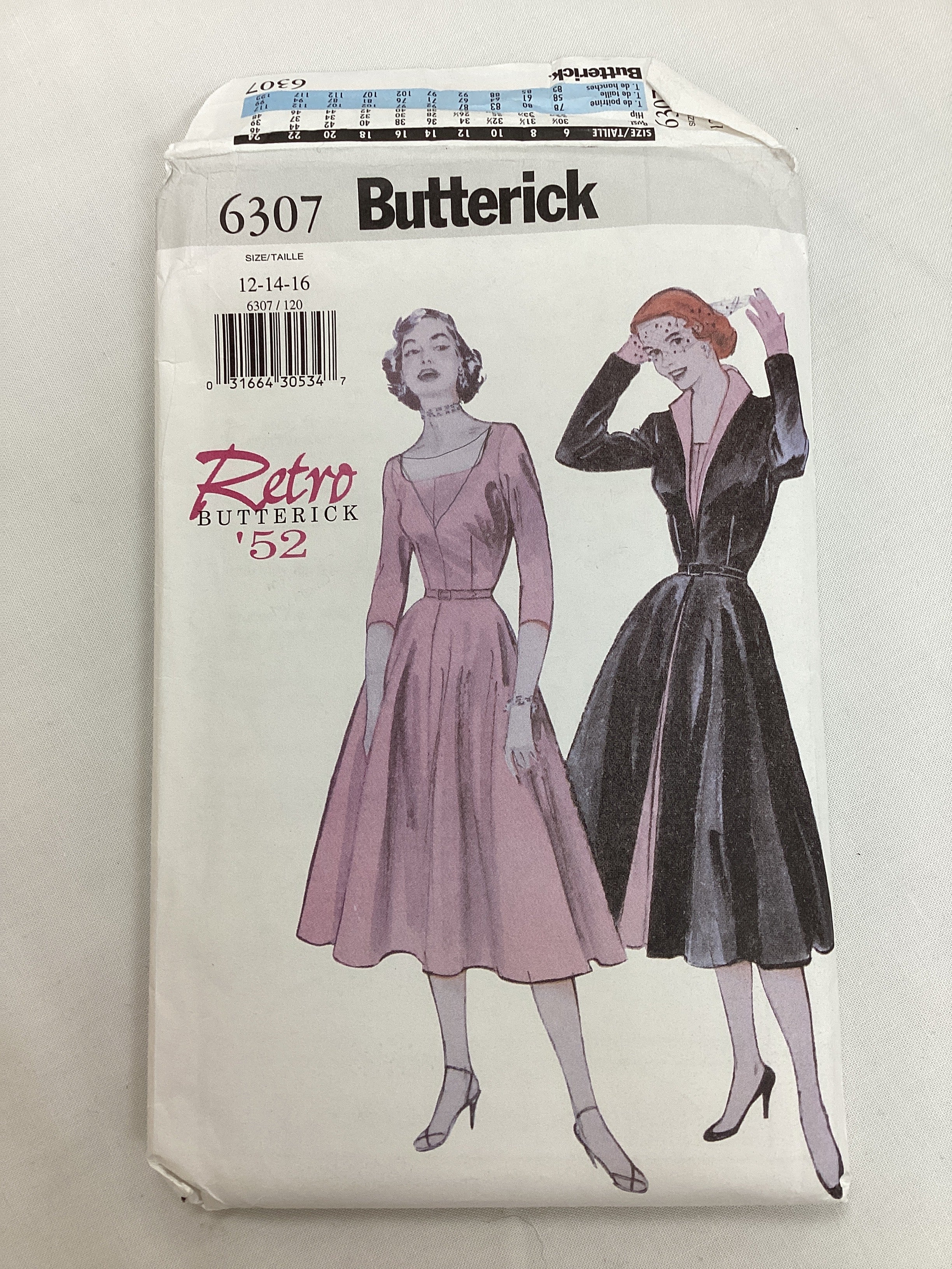 butterick retro dress patterns 1976 Vintage Sewing Pattern B34" DRESS (1957) Butterick 3731