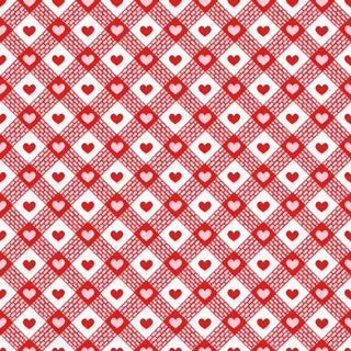 Pink Diagonal Hearts