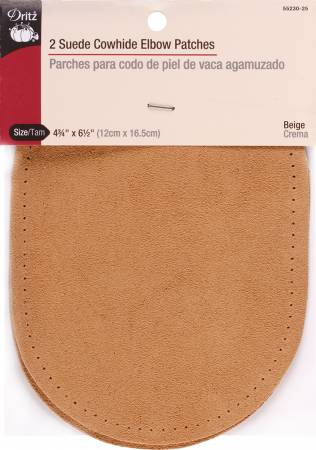 Suede Cowhide Elbow Patches- Beige
