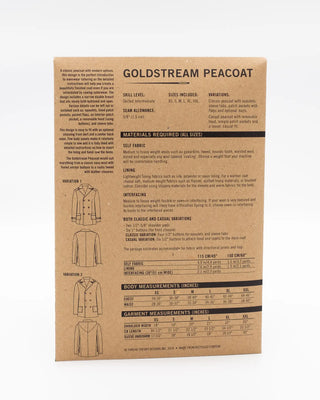 Thread Theory Goldstream Peacoat Tissue Sewing Pattern