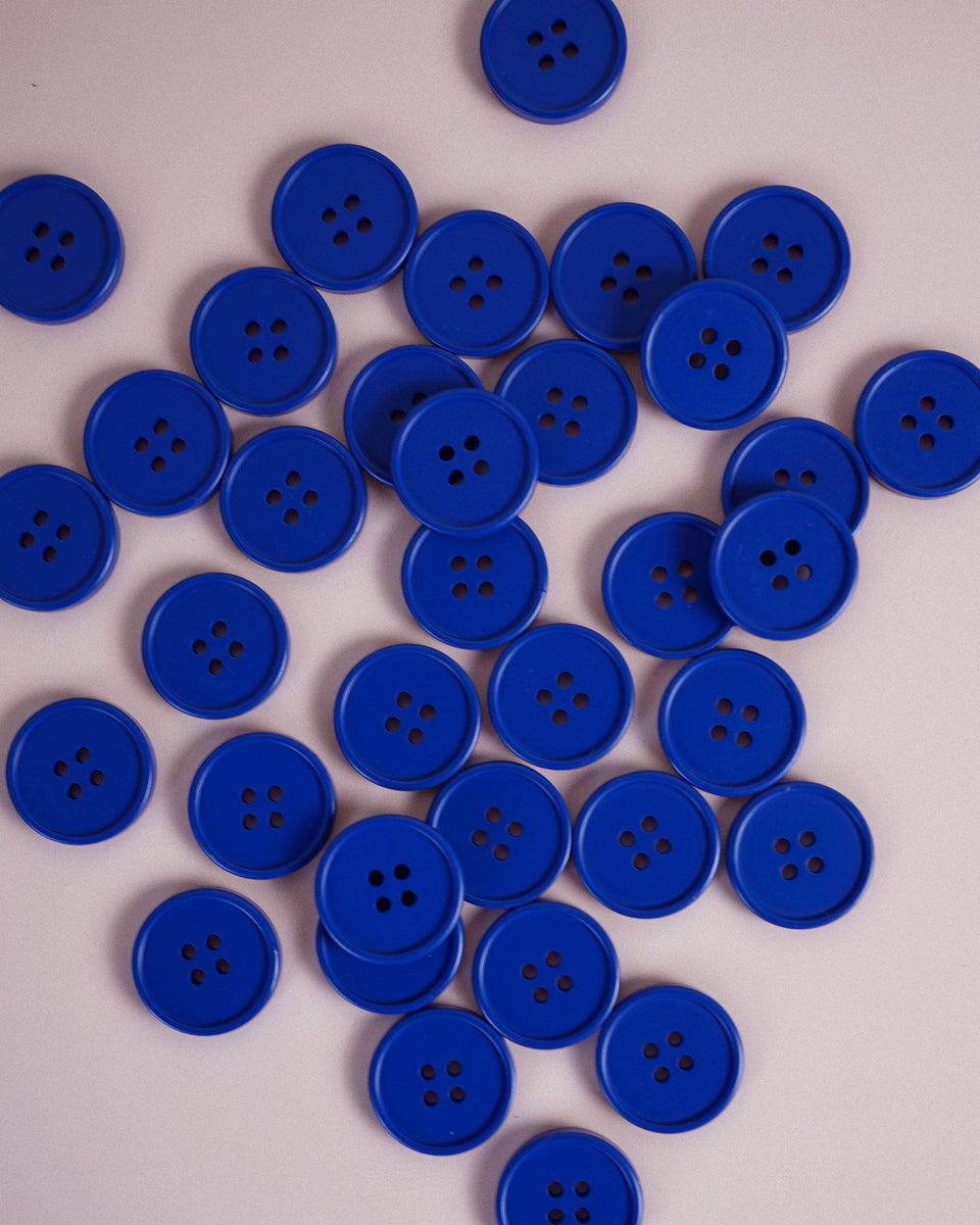 Cobalt Retro Buttons: Set of 6 – Esthersfabrics