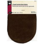 Leather Elbow Patch-Dark Brown 4-3/4inx6-1/2in 2ct