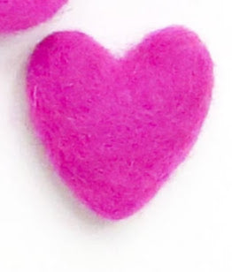 Barefoot Fibers 100% Wool Felted Hearts Combo Pack