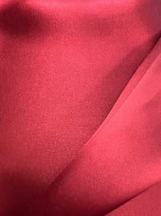 Silk Satin, 100% silk in burgundy