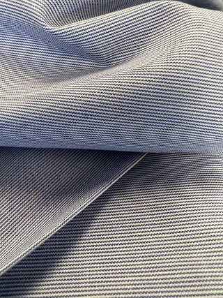 Shirting Blue/White Pin Stripe 100% Cotton *factory deadstock*