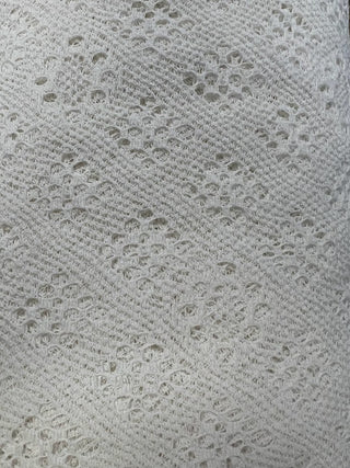 Open weave lace 100% cotton in white