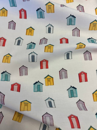 Michael Miller Fabrics Sunshine & Sandcastles by Belle & Boo Out to Play Beach Hut Allover