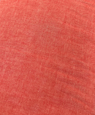 100% Cotton Chambray in Red