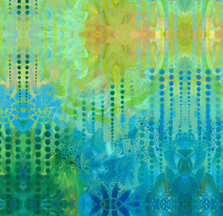 FreeSpirit Fabrics Garden Delight by Sue Penn Lawn in Blue