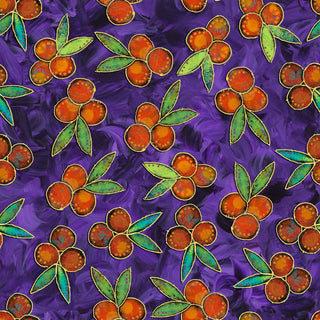 FreeSpirit Fabrics Garden Delight by Sue Penn Berries in Purple