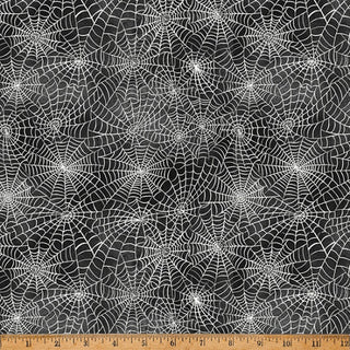 Hoffman Fabrics Into the Web Webs in Black
