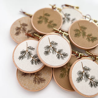Beechwood embroidery hoops, cross stitch wooden hoops: 3”