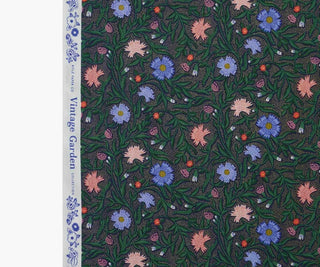 Rifle Paper Co for Cotton + Steel Vintage Garden Aster in Navy