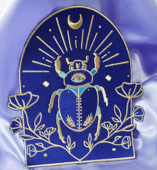 Malicieuse Iron On Patches Scarab
