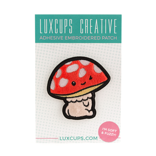 Luxcups Creative Red Mushroom Patch