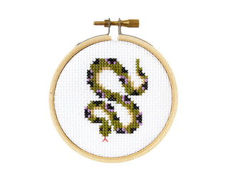 The Stranded Stitch Snake Embroidery Kit