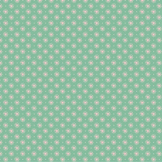 Poppie Cotton Finding Wonder Twinkle Tiny Teal Cotton