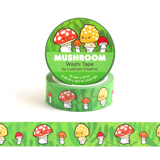 Lux Cups Mushroom Washi Tape