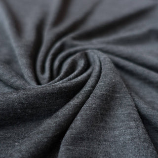 Fabric  60% merino wool & 40% tencel (KBT/organic) in Dark Charcoal
