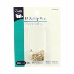 Safety Pin Brass Size 00 3/4in 15ct