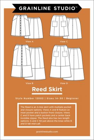 Grainline Studio Reed Skirt Sizes 14-30 Pattern