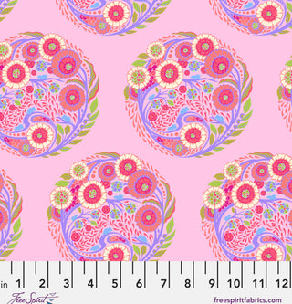 Freespirit Fabrics Tula Pink Topiary - Strawberry || Parisville (DejaVu)