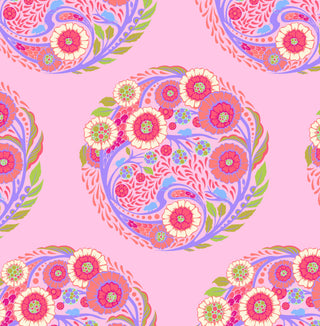 Freespirit Fabrics Tula Pink Topiary - Strawberry || Parisville (DejaVu)