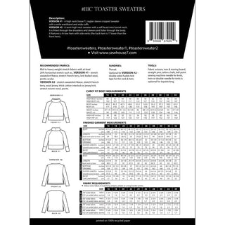 Sew House Seven Toaster Sweaters Curvy Fit