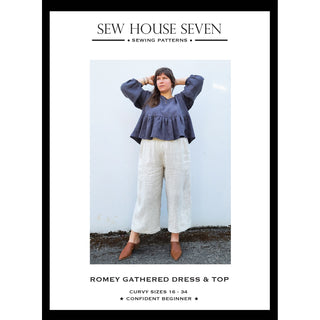 Sew House Seven Romey Gathered Dress & Top Curvy Fit sizes 16-34
