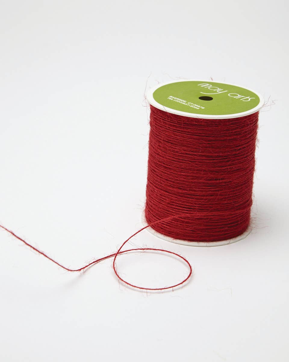 1 Millimeter 100% Jute Burlap String in Red – Esthersfabrics